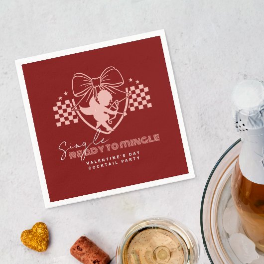 Serviette En Papier Fête de la Saint-Valentin pour célibataires Coupe