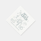 Serviette En Papier Fête de la Tropical Shes a Catch (Coin)