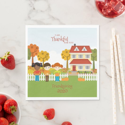 Serviette En Papier Fête de l'Action de grâce (En situation)