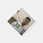 Serviette En Papier Fête de l'anniversaire du golfeur (Coin)