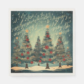 Serviette En Papier Fête de l'arbre de Noël (Devant)