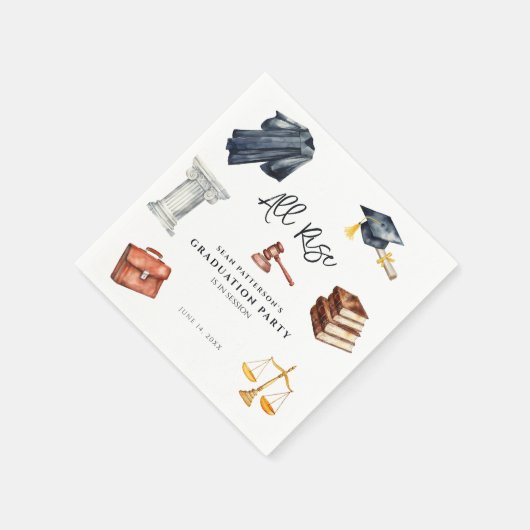 Serviette En Papier Fête de l'enseignement de droit (Coin)