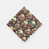 Serviette En Papier Fête de l'Halloween des Clowns (Coin)