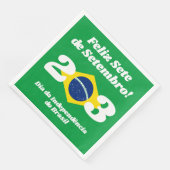 Serviette En Papier Fête de l'Indépendance de Sete de Setembro Drapeau (Coin)
