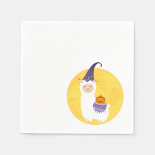Serviette En Papier Fête de Llama Halloween