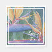 Serviette En Papier Fête de l'Oiseau du Paradis (Devant)