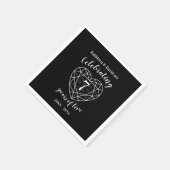 Serviette En Papier Fête de l'onyx personnalisée 7 ans (Coin)