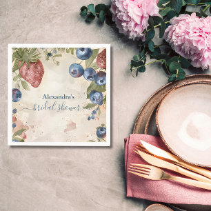 Serviette En Papier Fête de mariage aux fraises douce comme un fruit