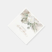 Serviette En Papier Fête de mariage avec de l'herbe des Pampas et des (Coin)