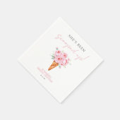 Serviette En Papier Fête de mariage avec glace à l'eau colorée rose cr (Coin)