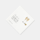 Serviette En Papier Fête de mariage avec pétillance de champagne (Coin)