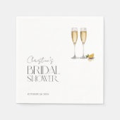 Serviette En Papier Fête de mariage avec pétillant de champagne (Devant)