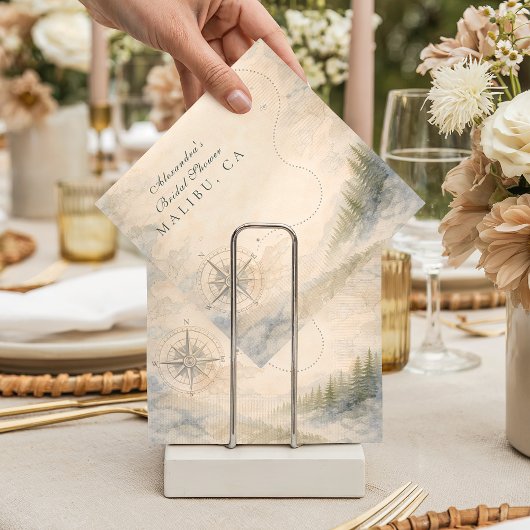 Serviette En Papier Fête de mariage aventureuse