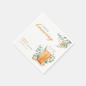 Serviette En Papier Fête de mariage Beer Love is Brewing (Coin)