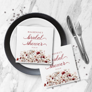 Serviette En Papier Fête de mariage bohème de fin d'été avec fleurs sa