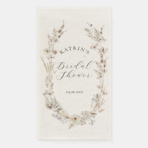 Serviette En Papier Fête de mariage bohème rustique élégante aux fleur