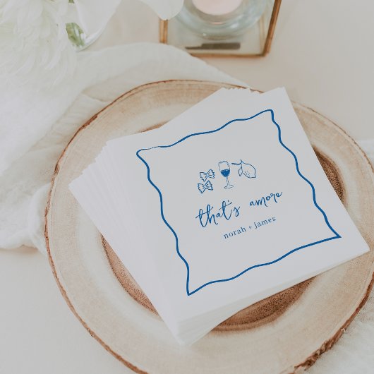 Serviette En Papier Fête de mariage "C'est l'amour" avec écriture manu