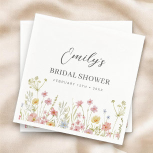 Serviette En Papier Fête de mariage champêtre colorée dans un jardin e
