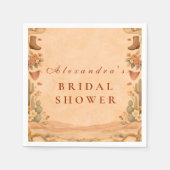 Serviette En Papier Fête de mariage champêtre Cowgirl (Devant)