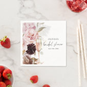 Serviette En Papier Fête de mariage champêtre rose (En situation)