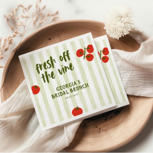 Serviette En Papier Fête de Mariage de Tomates Fresh Off The Vine