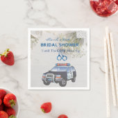 Serviette En Papier Fête de mariage drôle jusqu'à l'arrivée de la poli (En situation)