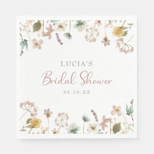 Serviette En Papier Fête de mariage floral aquarelle