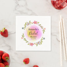 Fête de mariage floral aquarelle rose