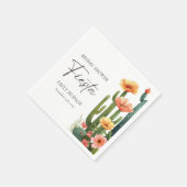 Serviette En Papier Fête de mariage floral Cactus Fiesta (Coin)