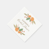 Serviette En Papier Fête de mariage Floral Citron (Coin)