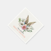 Serviette En Papier Fête de mariage Floral Lapin Oreille (Coin)