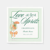 Serviette En Papier Fête de mariage Green Simple Love At First Spritz (Devant)