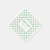 Serviette En Papier Fête de mariage irlandais de la Saint-Patrick Sham (Coin)