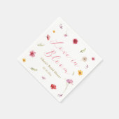 Serviette En Papier Fête de mariage Love in Bloom (Coin)