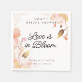Serviette En Papier Fête de mariage Love in Bloom (Devant)