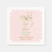 Serviette En Papier Fête de mariage Love in Bloom rose blush (Devant)