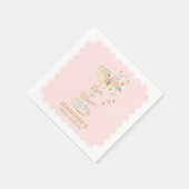 Serviette En Papier Fête de mariage Love in Bloom rose blush (Coin)