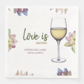 Serviette En Papier Fête de mariage Love is brewing (Devant)