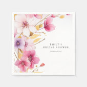 Serviette En Papier Fête de mariage Love is in Bloom (Devant)