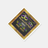 Serviette En Papier Fête de mariage Mardi Gras (Coin)