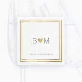 Serviette En Papier fête de mariage moderne / élégante