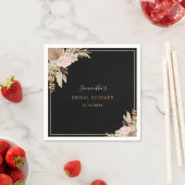 Serviette En Papier Fête de mariage Pampas Herbe de la feuille de palm (En situation)