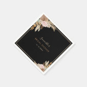 Serviette En Papier Fête de mariage Pampas Herbe de la feuille de palm (Coin)