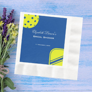 Serviette En Papier Fête de mariage pour les amateurs de pickleball Né