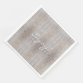 Serviette En Papier Fête de mariage rustique Bois clair Pays (Coin)