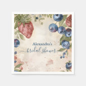 Serviette En Papier Fête de mariage sucrée aux fraises (Devant)