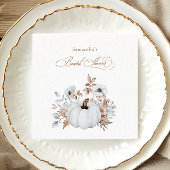 Serviette En Papier Fête de mariage thème citrouille blanche d'automne