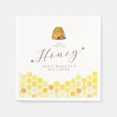 Serviette En Papier Fête de mariage thème ruches (Devant)