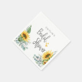 Serviette En Papier Fête de Mariage Tournesol (Coin)