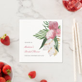 Serviette En Papier Fête de Mariage Tropical Paradisiaque (En situation)